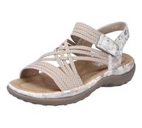 Rieker 64888, Sandali Donna, Beige, 42 EU