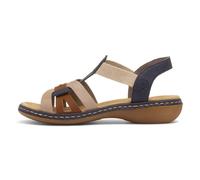 Rieker 65918 Sandali da passeggio bianchi multi con cinturini elastici, Pacific Multi, 40 EU
