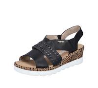 Rieker 67179, Sandali Donna, Nero, 40 EU