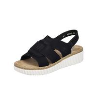 Rieker 69289, Sandali Donna, Nero, 36 EU