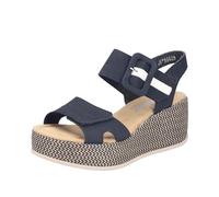 Rieker Sandali Zeppa Piatta Platform Con Chiusura A Strappo - 69450