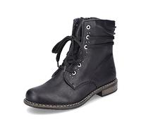 Rieker Donna Stivaletti 71218, Signora Stivaletti Allacciati,Chukka Boots,Stivali Corti,Stivali con Lacci,Boots,Nero (Schwarz / 00),39 EU / 6 UK