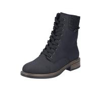 Rieker 71460, Stivali Stringati Donna, Nero, 38 EU