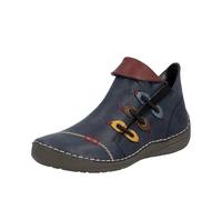 Rieker 72581, Stivali Corti Donna, Blu, 39 EU