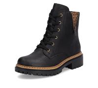 Rieker 72617, Stivali Stringati Donna, Nero, 38 EU