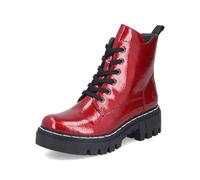 Rieker 74020, Barca da Motociclista Donna, Colore: Rosso, 41 EU