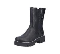 Rieker 74083, Barca Chelsea Donna, Nero, 36 EU