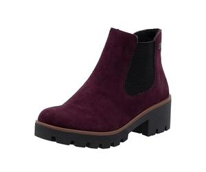 Rieker 79265, Barca Chelsea Donna, Colore: Rosso, 38 EU