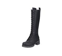 Rieker 92044, Stivali Stringati Donna, Nero, 37 EU