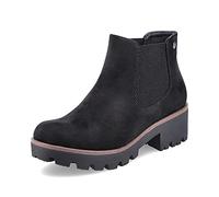 Rieker Acorn Womens Chelsea Boots 36 EU Black Micro Suede