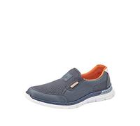 Rieker B4870 - Sneaker Infilare Uomo, Blu (Denim/atlantis/weiss), 40 EU