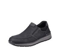 Rieker Herbst/Winter - Mocassini Uomo, Nero (Schwarz/Schwarz/Schwarz 00), 41 EU