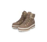 Rieker Damen Schnürstiefel TEX Plateau Sohle Y6210 Beige Sneaker
