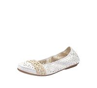 Rieker Donna 41466 Ballerine Chiuse, Bianco Bianco Offwhite 81, 37 EU
