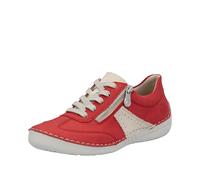 Rieker Donna 52521 - Scarpe Stringate, 42 EU, Colore: Rosso, Colore: Rosso, 42 EU