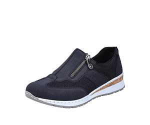Rieker Donna 54474 Mocassino, Blu, 41 EU