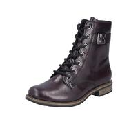 Rieker Donna 74802 - Stivali stringati, 36 EU, colore: Rosso, Colore: rosso, 36 EU