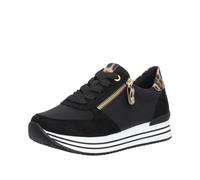 Rieker Donna D1316 Sneaker Low, Nero, 44 EU