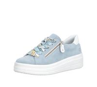 Rieker Donna D1C06 Sneaker Low, Blu, 42 EU