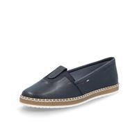 Rieker Donna Espadrillas M2261, Signora Scarpe Basse,Scarpa Bassa,Scarpe estive,Pantofole,Intrecciate,Marittimo,Blu (Blau / 14),39 EU / 6 UK