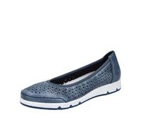 Rieker Donna L3065 Ballerina, Blu, 40 EU, Blu, 40 EU