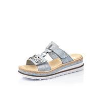 Rieker Donna Mocassini V7986, Signora Pantofole,Pantofola,Scarpe Casual,Ingresso Aperto,Blu (Blau / 12),42 EU / 8 UK