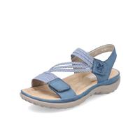 Rieker Donna Sandali 64870, Signora Sandali,Scarpa Estiva,Sandalo Estivo,Comodo,Piatto,Blu (Blau / 14),40 EU / 6.5 UK