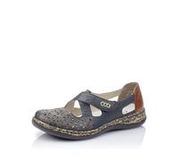 Rieker Donna Scarpe Basse 463H4, Signora Scarpe Basse in Chiusura a Strappo