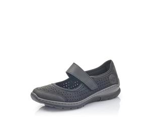 Rieker Donna Scarpe Basse L32B5, Signora Scarpe Basse in Chiusura a Strappo