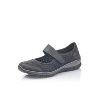 Rieker Donna Scarpe Basse L32B5, Signora Scarpe Basse in Chiusura a Strappo,Chiusura a Strappo,Scarpe da Strada,Sneaker,Nero (Schwarz / 00),39 EU / 6 UK