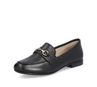 Rieker Donna Scarpe Basse Morbide Ballerina Scarpe Mocassini pelle Nero 51764