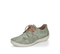 Rieker Donna Scarpe Stringate 52528, Signora Scarpe comode,Soletta Removibile,Scarpa Bassa Comfort,Lacci,Comodo,Verde (Grün / 52),41 EU / 7.5 UK