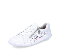 Rieker Donna Scarpe Stringate 52824, Signora Scarpe comode,Scarpa Bassa Comfort,Lacci,Comodo,Bianco (Weiss / 80),41 EU / 7.5 UK