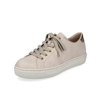 Rieker Donna Scarpe Stringate L9800, Signora Scarpe Sportive Allacciate,Sportivo,Scarpe Casual,Scarpa Bassa,Sneaker,Beige (Beige / 80),37 EU / 4 UK