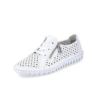 Rieker Donna Scarpe Stringate M2300, Signora Scarpe comode,Scarpa Bassa Comfort,Lacci,Comodo,Bianco (Weiss / 80),39 EU / 6 UK