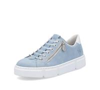 Rieker Donna Scarpe Stringate N5952, Signora Scarpe Sportive Allacciate,Soletta Removibile,Scarpa Bassa,Sneaker,Blu (Blau / 10),38 EU / 5 UK