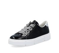 Rieker Donna Scarpe Stringate N59A2, Signora Scarpe Sportive Allacciate,Soletta Removibile,Sportivo,Sneaker,Nero (Schwarz / 00),40 EU / 6.5 UK