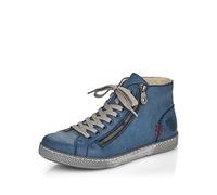 Rieker Donna Scarpe Stringate Z1221, Signora Scarpe Sportive Allacciate,Soletta Removibile,Scarpe da Strada,Lacci,Sportivo,Blu (Blau / 14),40 EU / 6.5 UK