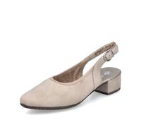 Rieker Donna Slingpumps 47060, Donna Stiletto, Beige 62, 36 EU