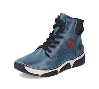Rieker Donna Sneaker 45943, Signora Sneaker Alte,Scarpe Sportive,Scarpe da Ginnastica Alta,Taglio Medio,Blu (Blau / 12),36 EU / 3.5 UK