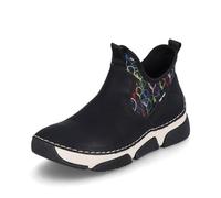 Rieker Donna Sneaker 45957, Signora Slip-on,Scarpa Bassa,Scarpe da Strada,Tempo Libero,Sportivo,Nero (Schwarz / 00),41 EU / 7.5 UK