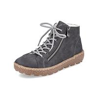 Rieker Donna Sneaker N1020, Signora Sneaker Basse,Soletta Removibile,Scarpa Bassa,Scarpe da Strada,Tempo Libero,Sportivo,Grigio (Grau / 45),40 EU / 6.5 UK