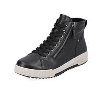 Rieker Donna Sneaker W0164, Signora Sneaker Basse,Soletta Removibile,Scarpa Bassa,Scarpe da Strada,Tempo Libero,Sportivo,Nero (Schwarz / 00),38 EU / 5 UK