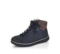 Rieker Donna Sneaker Z4243, Signora Sneaker Basse,Idrorepellente,riekerTEX,Scarpa Bassa,Scarpa da Strada,Allacciatura,Blu (Blau Kombi / 14),36 EU / 3.5 UK
