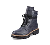 Rieker Donna Stivaletti 72621, Signora Stivaletti Allacciati,Stivali con Lacci,Boots,Chukka Boots,Stivali Corti,Blu (Blau / 14),38 EU / 5 UK