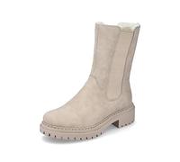 Rieker Donna Stivaletti 72683, Signora Stivaletti Chelsea,bottini,Boots,Stivaletti,Stivaletto Slip-on,Stivaletto,Alto,Beige (Beige / 62),39 EU / 6 UK