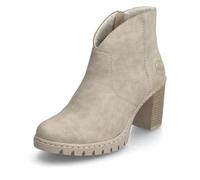 Rieker Donna Stivaletti Y2553, Signora Bottini,Boots,Stivale,Mezzo Stivale,Scarpa di Transizione,Scarpa Invernale,Foderato,Beige (Beige / 60),39 EU / 6 UK
