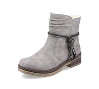 Rieker donna Stivaletti Y7463, signora Bottini,boots,stivaletti,stivaletto,piatto,grigio (grau / 40),38 EU / 5 UK