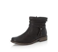 Rieker Donna Stivaletti Z4953, Signora Bottini,Boots,Stivaletti,Stivaletto,Piatto,Nero (Schwarz / 00),38 EU / 5 UK
