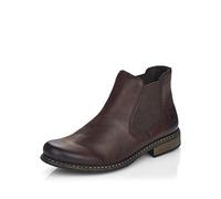 Rieker Donna Stivaletti Z4994, Signora Stivaletti Chelsea,bottini,Boots,Stivaletti,Stivaletto,Stivaletto Slip-on,Piatto,Marrone (Braun / 26),42 EU / 8 UK